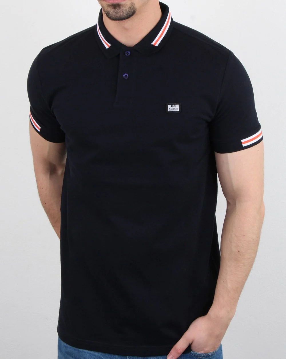 Weekend Offender Tommy Polo Shirt Navy - Image 2