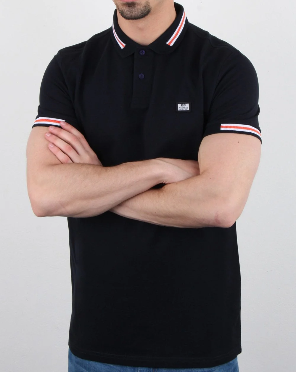 Weekend Offender Tommy Polo Shirt Navy - Image 3