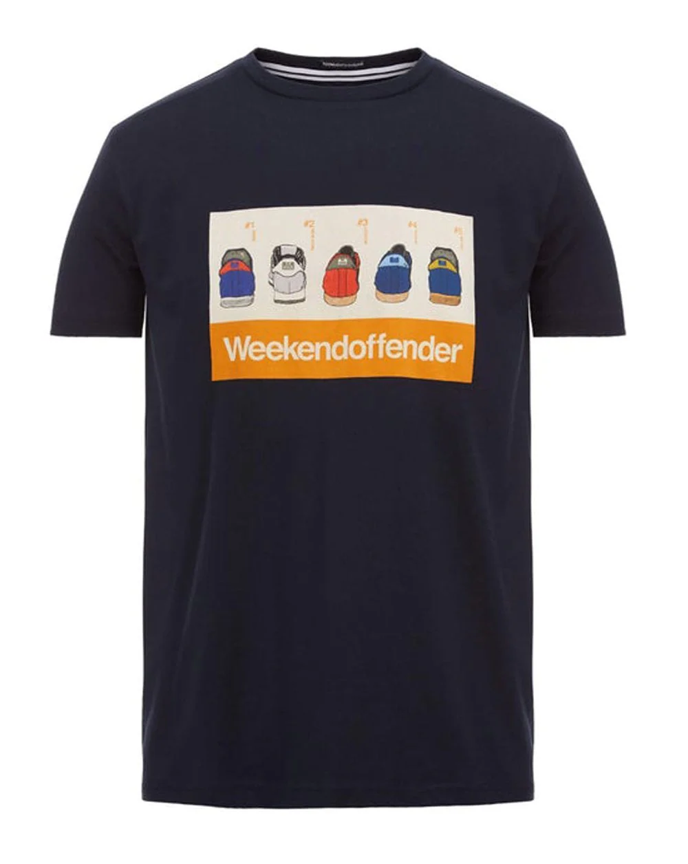 Weekend Offender Trainerspotting T-shirt Navy