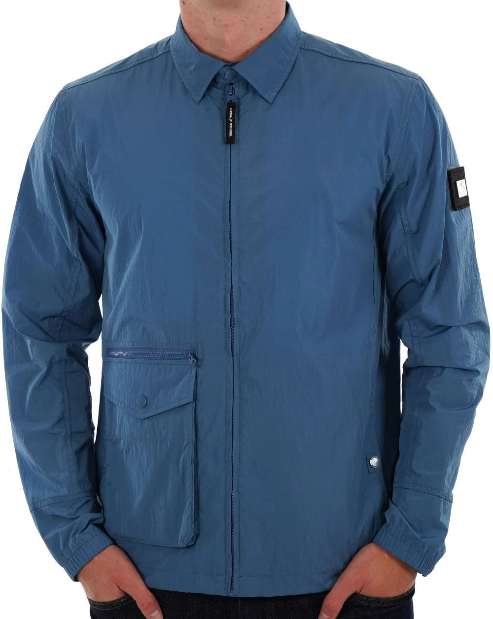 Weekend Offender Vinnie Overshirt Baltic Blue - Image 3