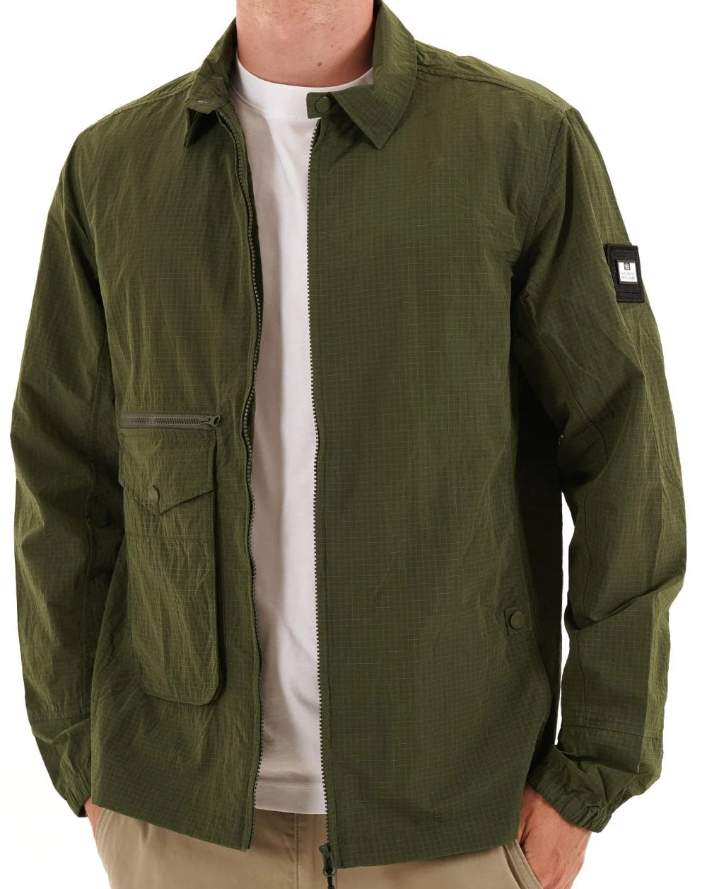Weekend Offender Vinnie Overshirt Bay Leaf - Image 3
