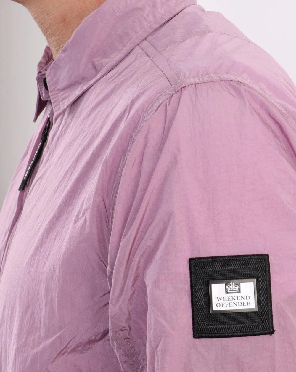 Weekend Offender Vinnie Overshirt Lilac Glow - Image 4