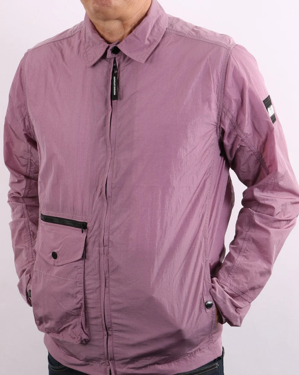 Weekend Offender Vinnie Overshirt Lilac Glow - Image 7