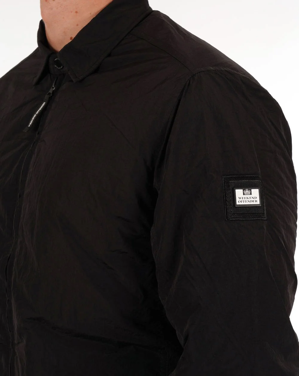 Weekend Offender Vinnie Thermo Overshirt Black - Image 2