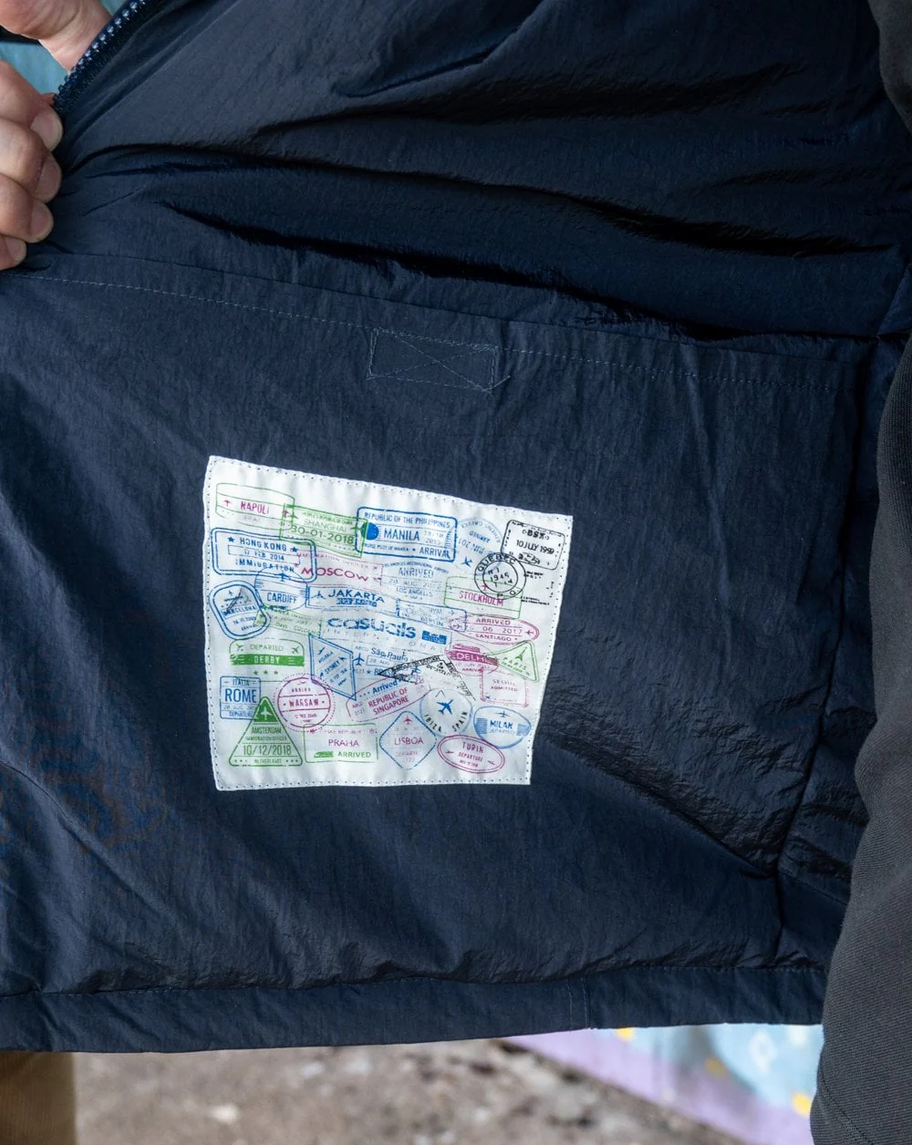Weekend Offender Vinnie Thermo Overshirt Navy - Image 4