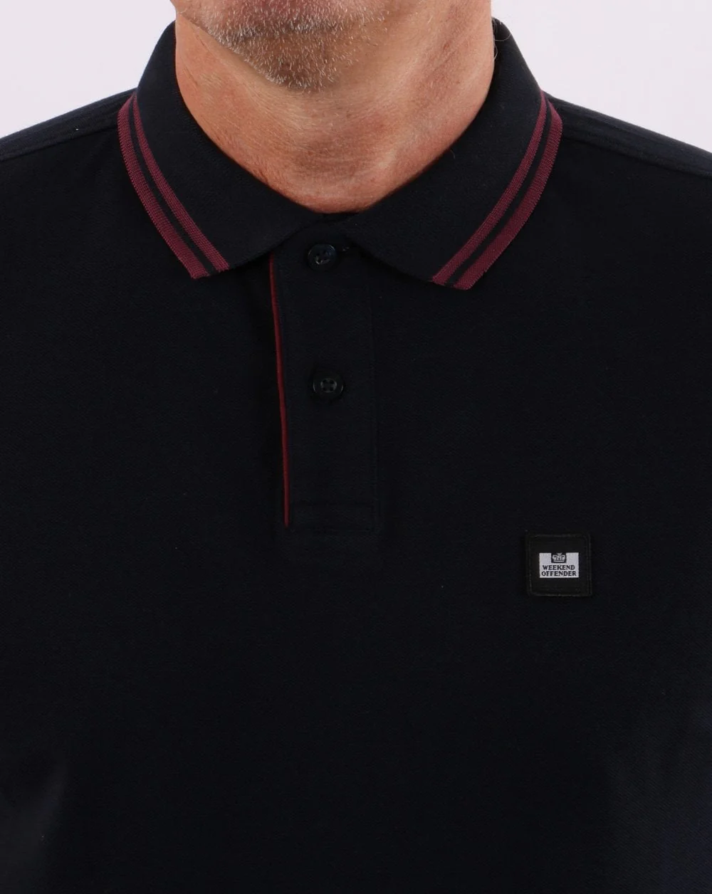 Weekend Offender Viverno Polo Shirt Navy - Image 3