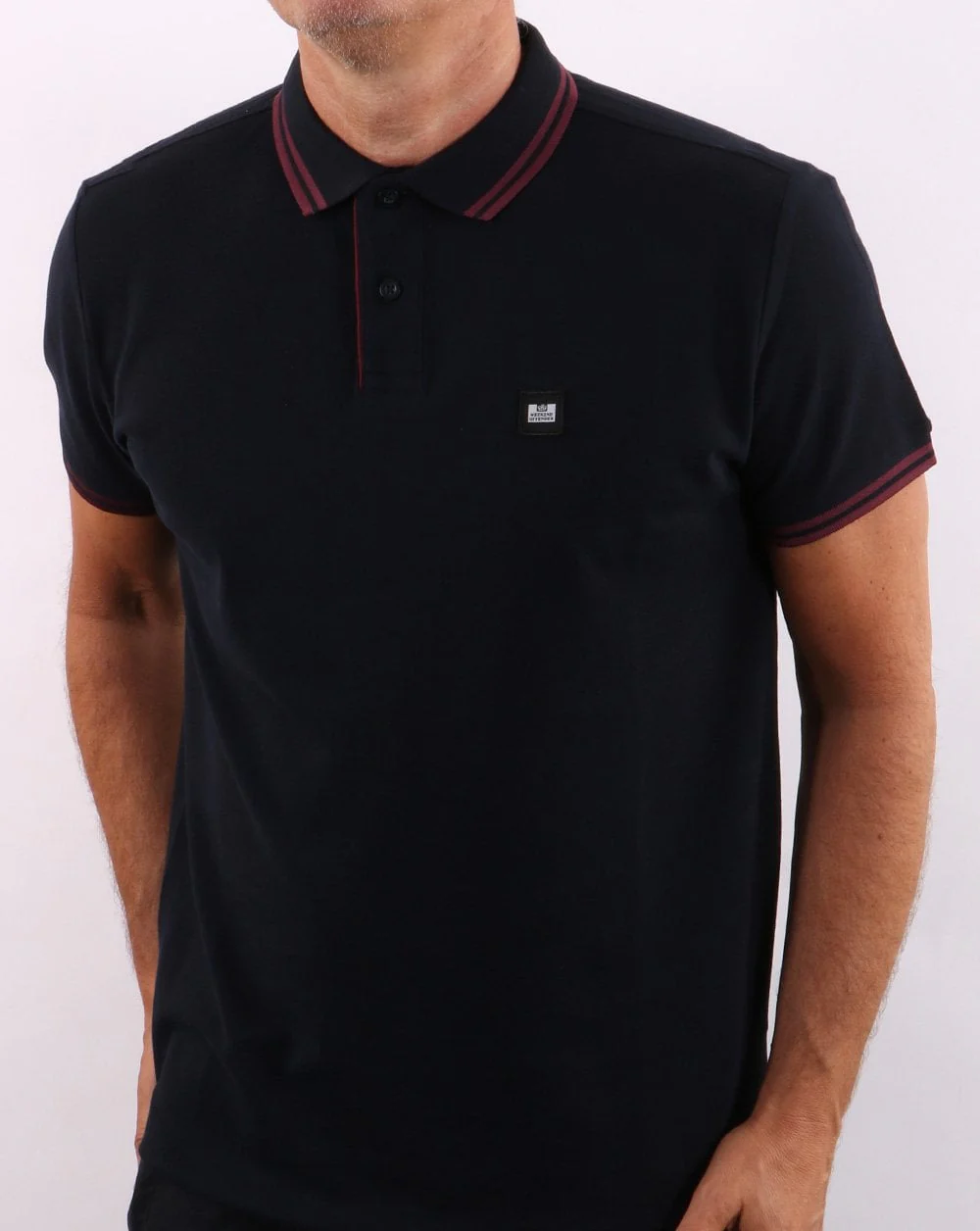 Weekend Offender Viverno Polo Shirt Navy - Image 4