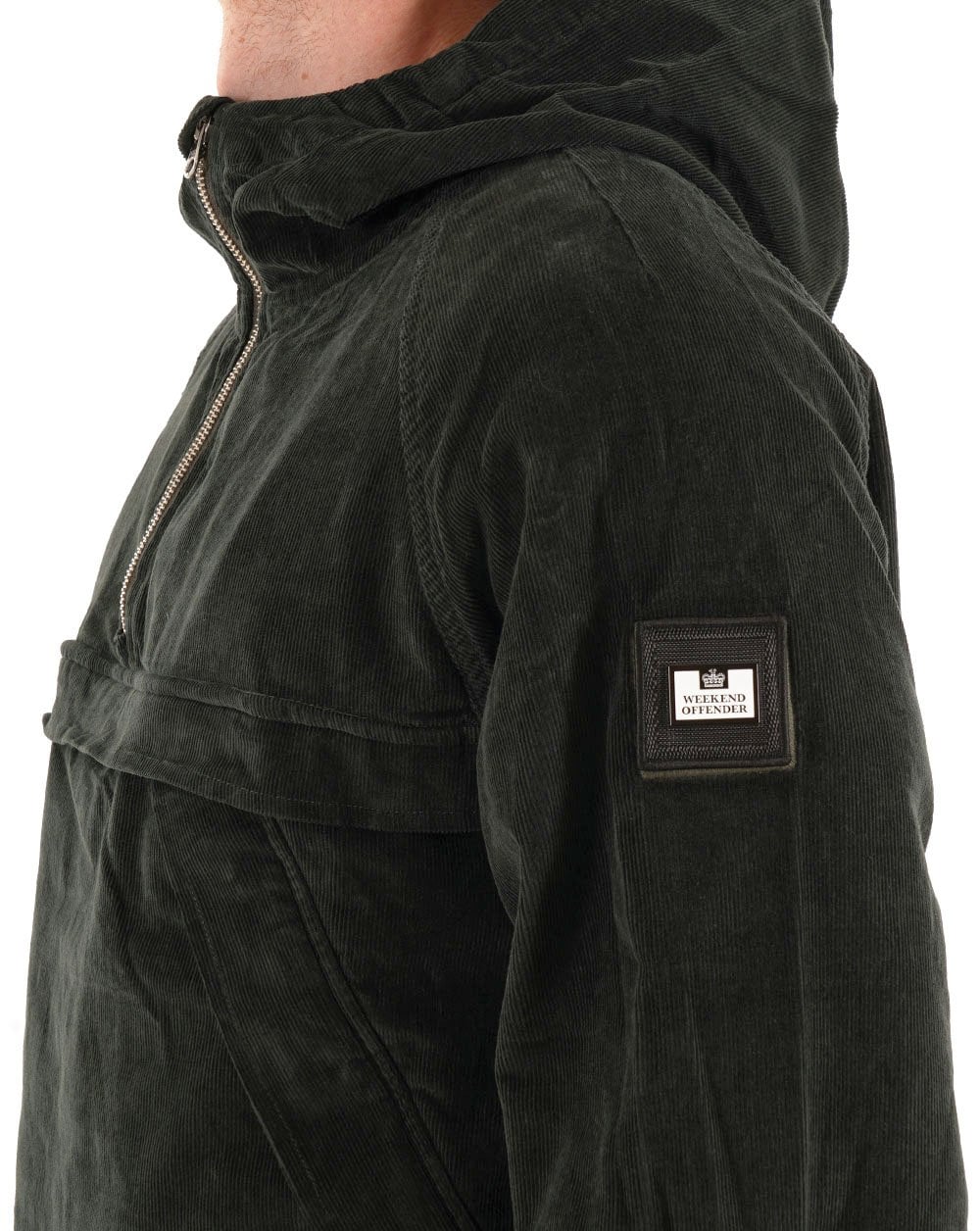 Weekend Offender Wynwood Cord Overhead Dark Green - Image 2