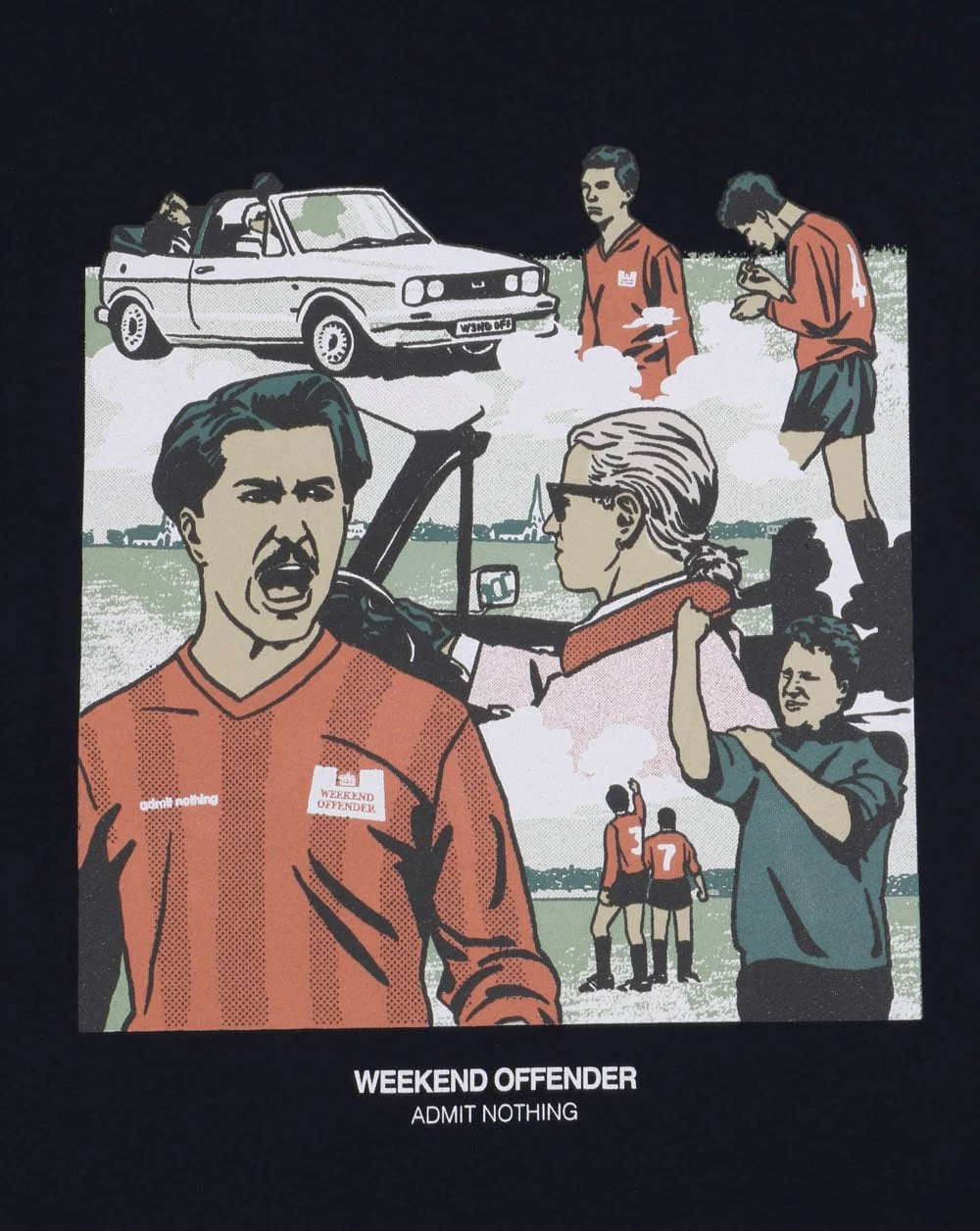Weekend Offender Yeti T Shirt Navy - Image 2
