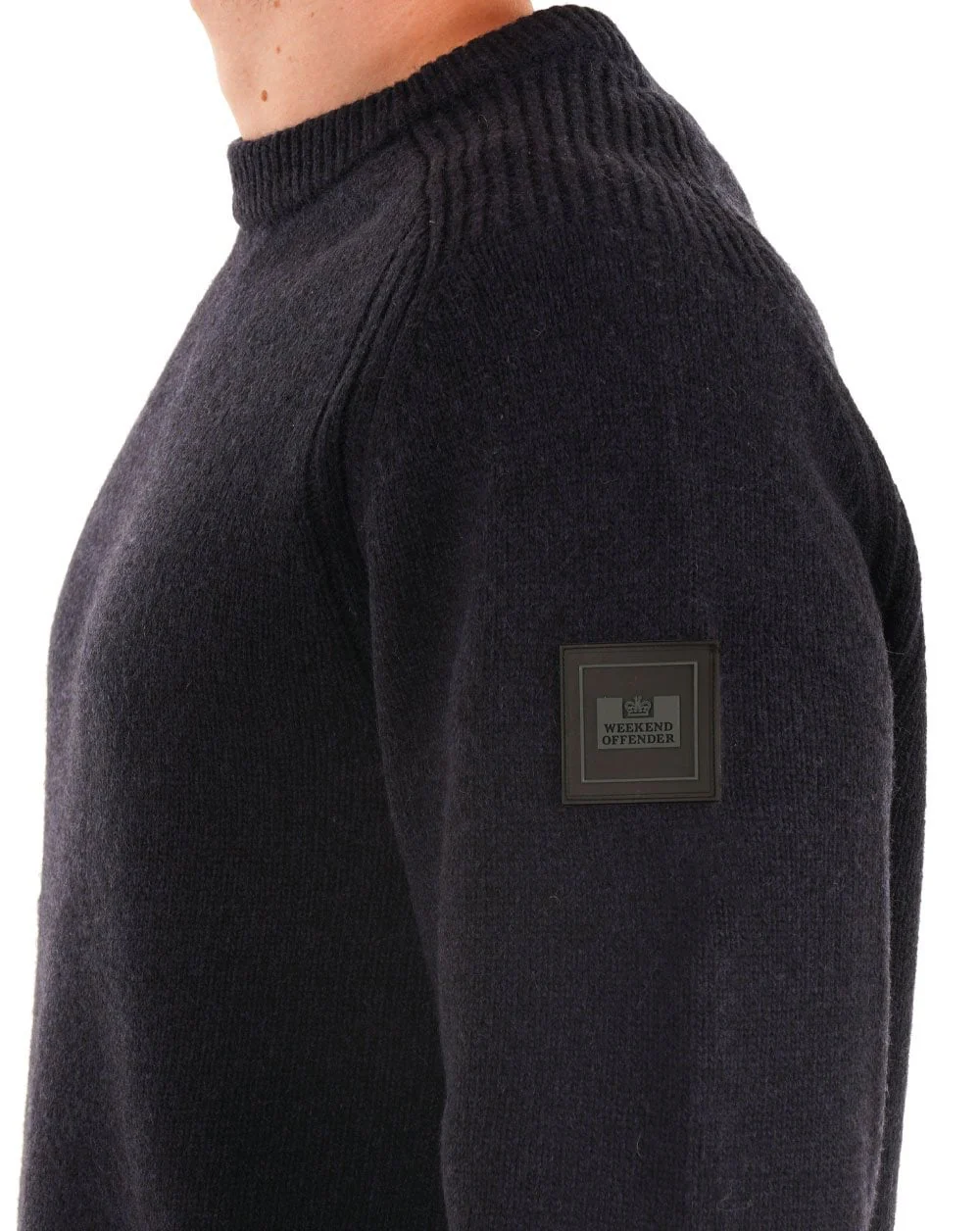 Weekend Offender Zagreb Crew Knit Navy - Image 2