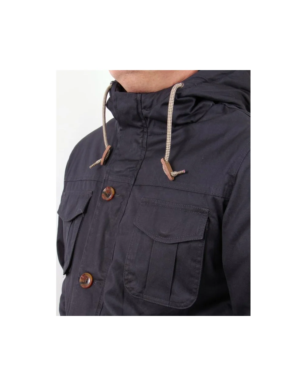Wemoto Tobin Hooded Jacket Navy - Image 3