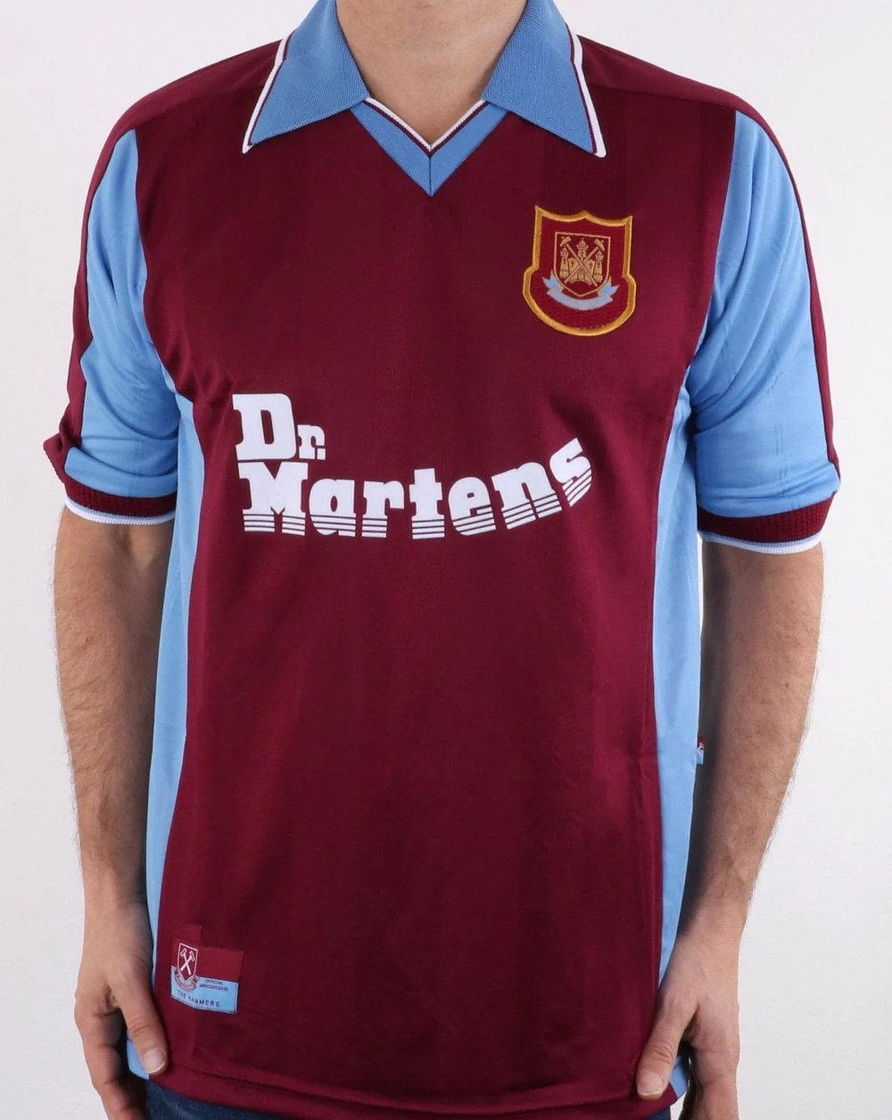 West Ham 1998 Shirt Claret/Sky Blue